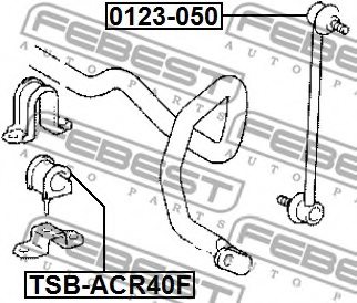 FEBEST 0123-050 Rod/Strut, stabiliser